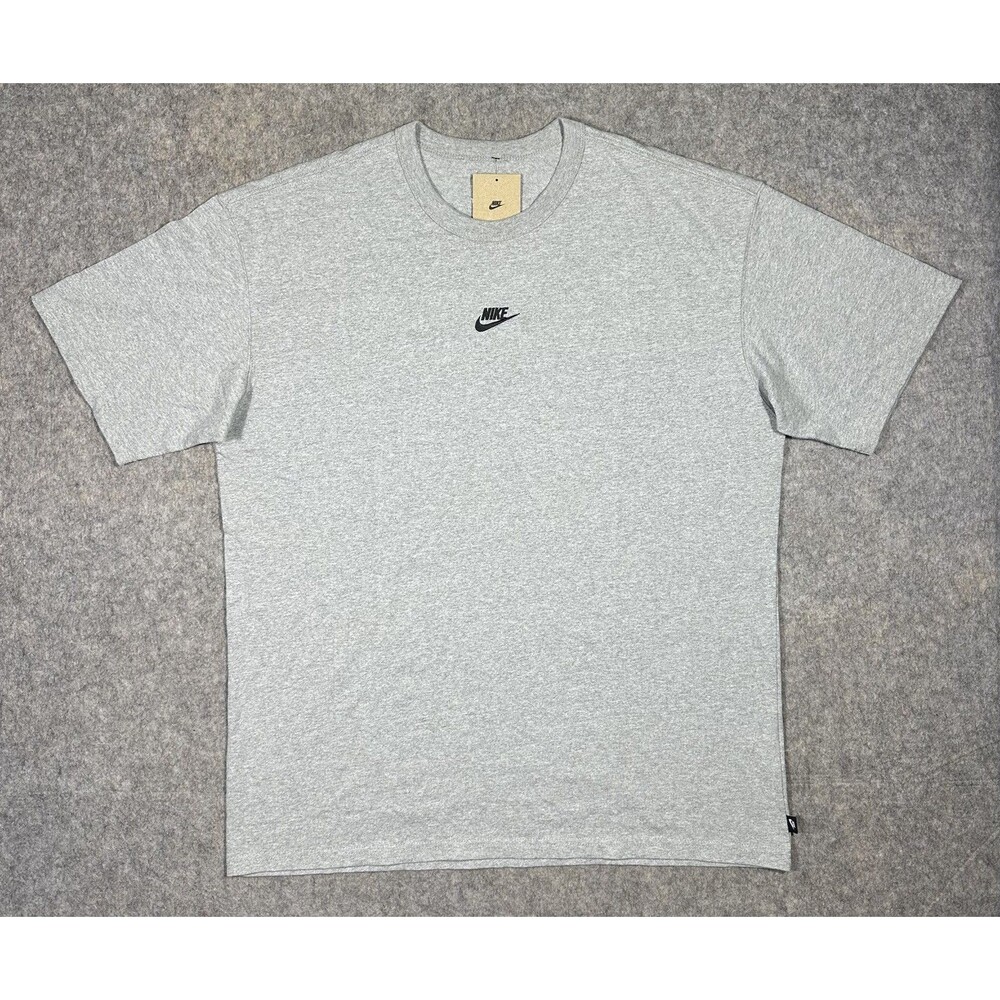 Nike Sportswear Premium Essentials T Shirt Men’s XL Tall Gray Embroidered DO7392